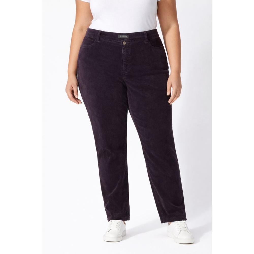 Talbots Flawless Five Pocket Jegging Size 14 Black Velveteen Pants